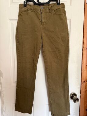 Gloria Vanderbilt Olive-Tone Straight Leg Pants